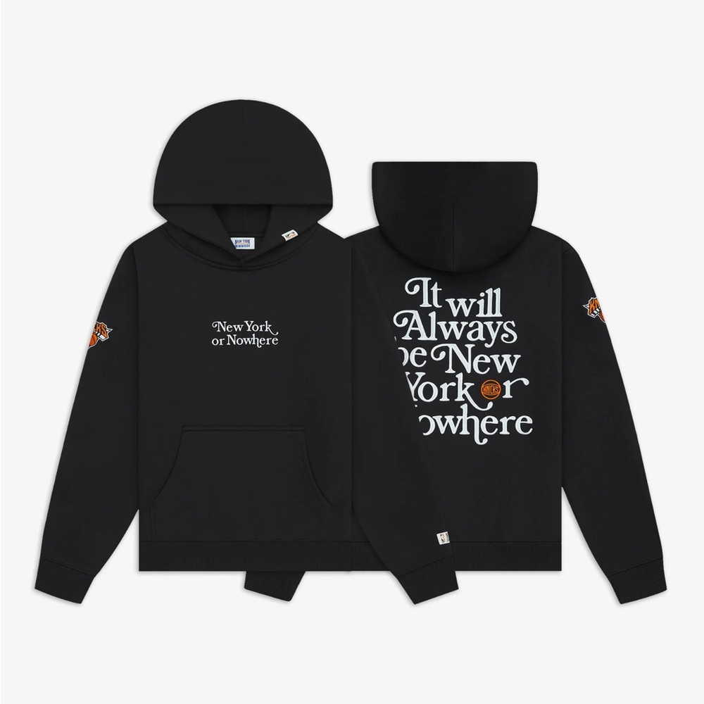 New York or Nowhere Black Kids Hoodie - Knicks